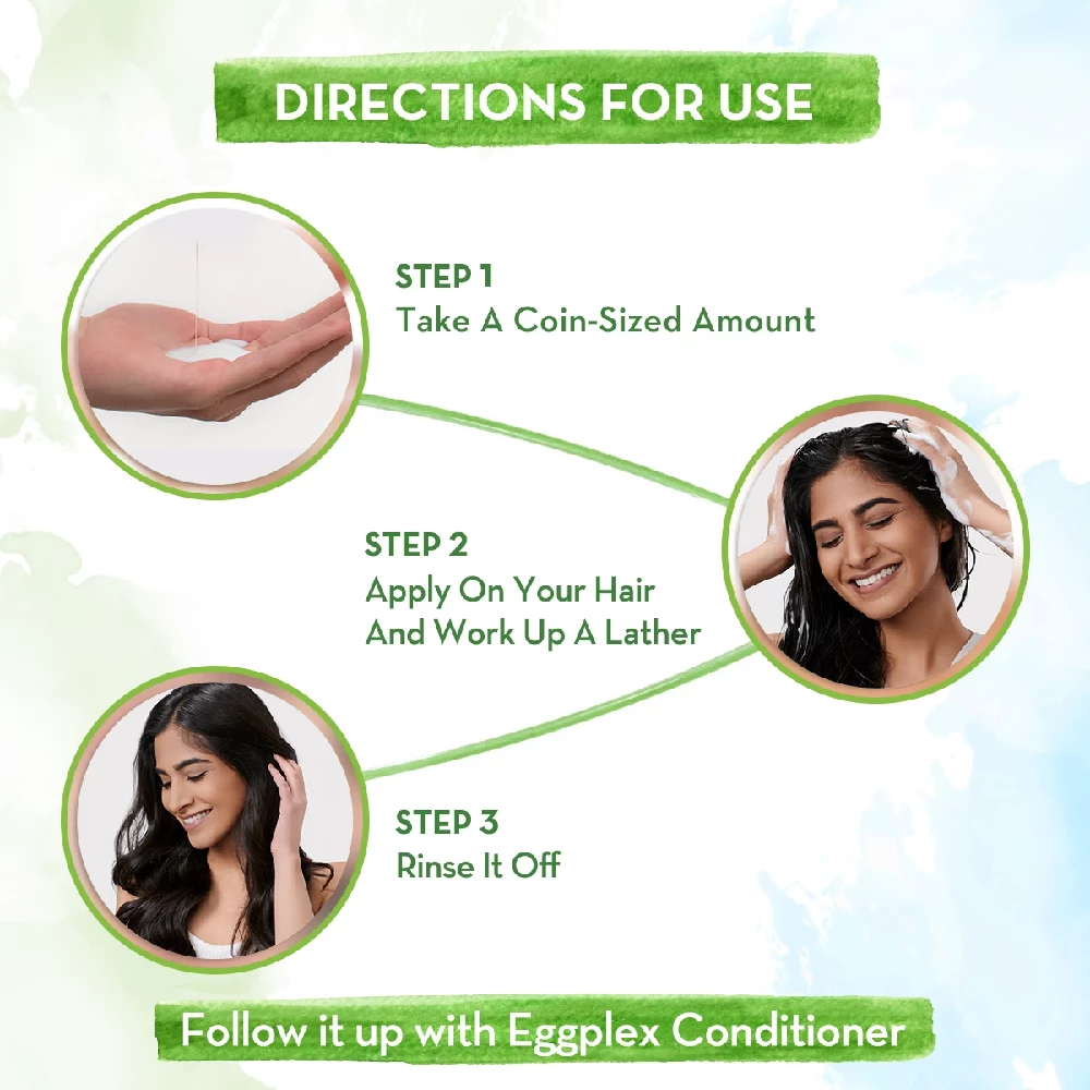 Eggplex Shampoo with Egg Protein & Collagen for Strength and Shine, 250 ml-5.webp